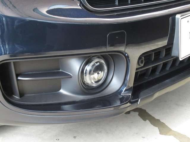 フォグライトです。天候が荒れているときや視界の悪い夜道でも効率的に照らすことができます。