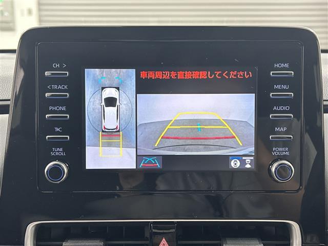 【パノラミックビューモニター】クルマを真上から見下ろした視点で駐車をサポートします！クルマの斜め後ろや真横など、いち早く障害物に気が付くことができます。