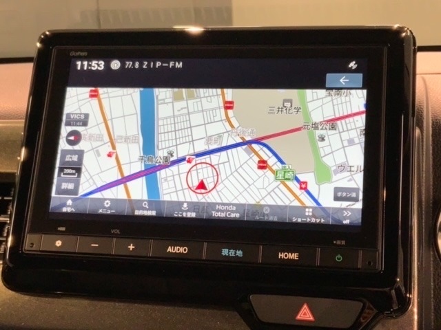 ギャザズナビ搭載です。知らない道も安心ですね！