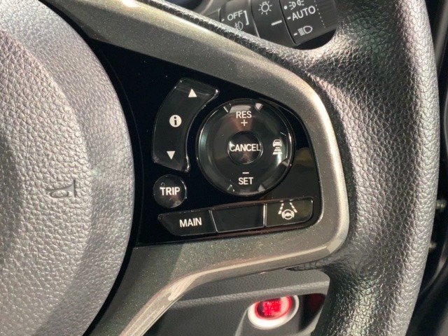 クルーズコントロールを装備しています。高速道路などで一定の速度で走ってくれるので運転が楽ですよ！速度を設定できますので、スピードの出しすぎにも注意できます。
