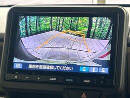 【バックカメラ】駐車時に後方がリアルタイム映像で確認できます。大型商業施設や立体駐車場での駐車時や、夜間のバック時に大活躍！運転スキルに関わらず、今や必須となった装備のひとつです！