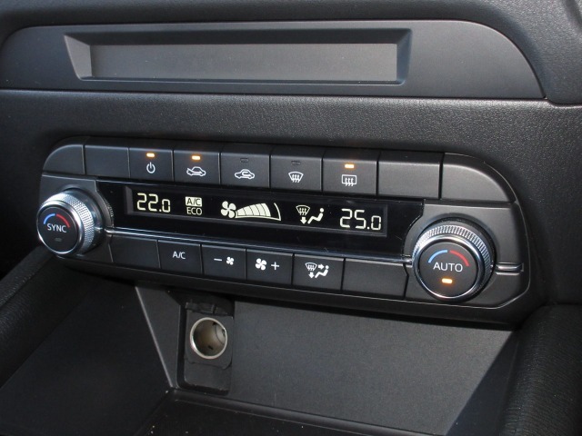 運転席・助手席で温度調整が出来るオートエアコン付きでオールシーズン快適にドライブできます。