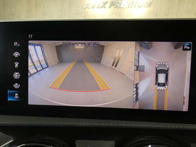 オプションのアドバンスドPKGにより駐車が苦手な方にも安心の360°カメラが備わっております！！