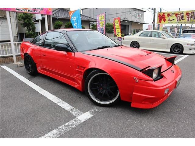 赤で全塗装！外品フルエアロ！ダックテール！オーバーフェンダー！ダクトフェンダー！車高調！ワーク18AW！外品マフラー！ロールバー！タワーバー！外品ボンネット！ブリッツブーストコントローラー！純正5MT