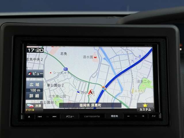 【ナビ】ナビが付いているので、知らない道でも安心して運転できますね！