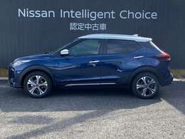 キックスの横からの画像になります。当店は全車　整備・保証付なので安心してご検討頂けます。
