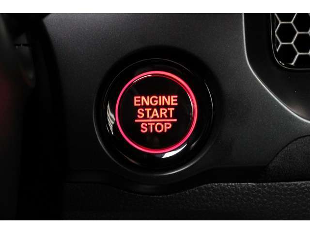 プッシュエンジンスタートシステム、エンジン始動・停止をワンタッチで行うことができます。