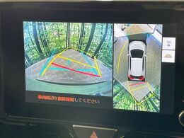 【パノラミックビューモニター】専用のカメラにより、上から見下ろしたような視点で360度クルマの周囲を確認することができます☆死角部分も確認しやすく、狭い場所での切り返しや駐車もスムーズに行えます。