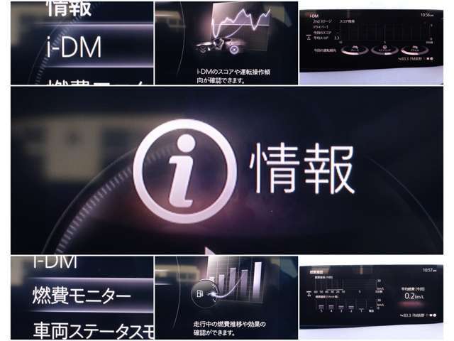 iDMといった運転スキル向上を支援するシステムも搭載され、燃費モニターと合わせて、車を通して運転技術アップ↑↑↑