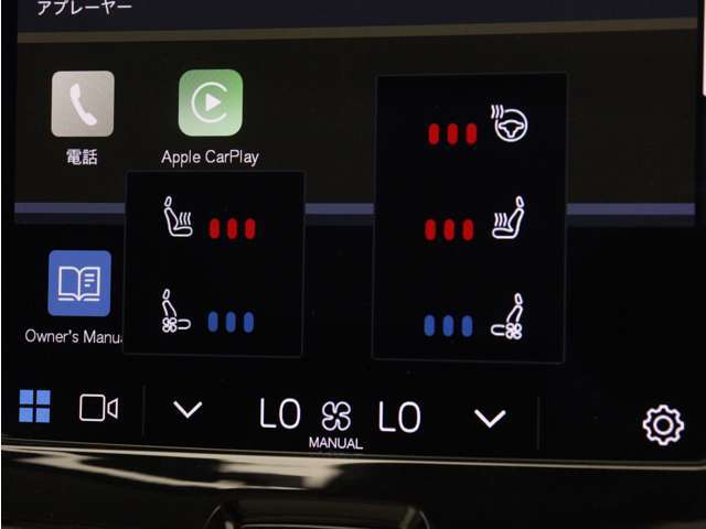 Google搭載によりさまざまな機能をハンズフリー操作できます。フロントにはシートヒーター＆シートエアコン、ステアリングホイールヒーターを装備！北欧スウェーデン発祥のブランドならではのオプションです。