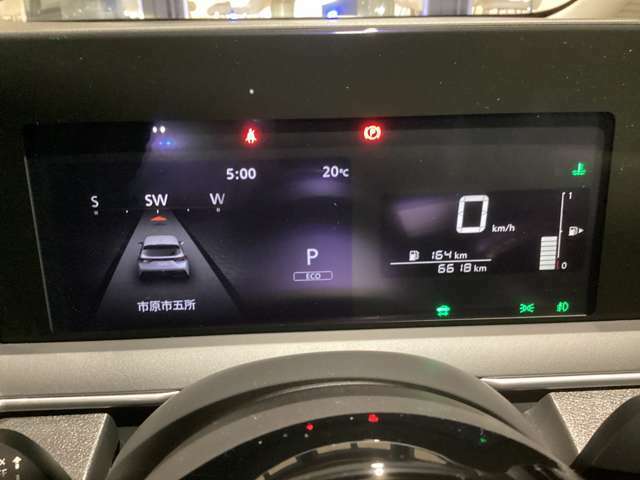 燃費情報の確認や先進技術の設定がメーター内のモニターで簡単にできちゃいます☆