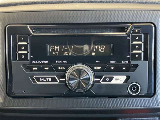 AM/FMラジオ・CD付、好きな音楽やラジオを聴きながら楽しいドライブ＆通勤はいかがですか？