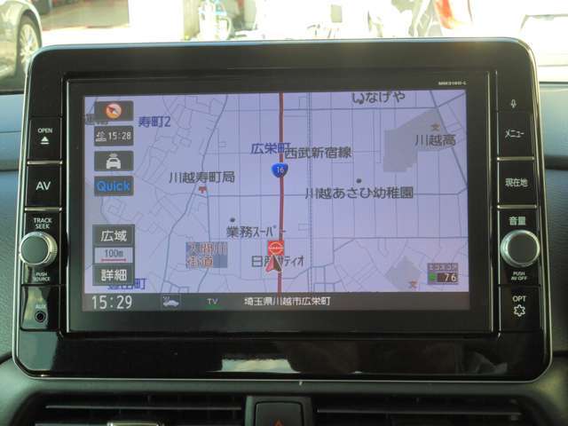 純正のメモリーナビMM319D-L搭載です。初めての場所でも安心ですね♪