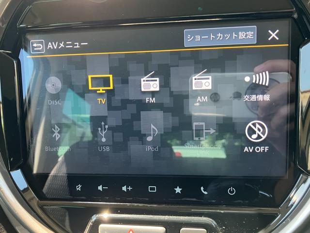 基本性能はフルセグTV、CD、DVD、AM/FMラジオ、USB接続、Bluetooth　Audioなどです。