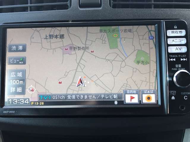嬉しいナビ付き☆知らない土地のドライブも安心です。
