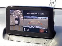 全方位モニターがついています！　車の周囲を360°安全確認できるので、普段の駐車はもちろんの事、縦列駐車や幅寄せの際にも活躍してくれますよ。