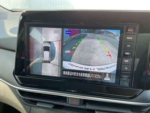 上からまる見えアラウンドビューモニターなので車庫入れもラクラクです♪