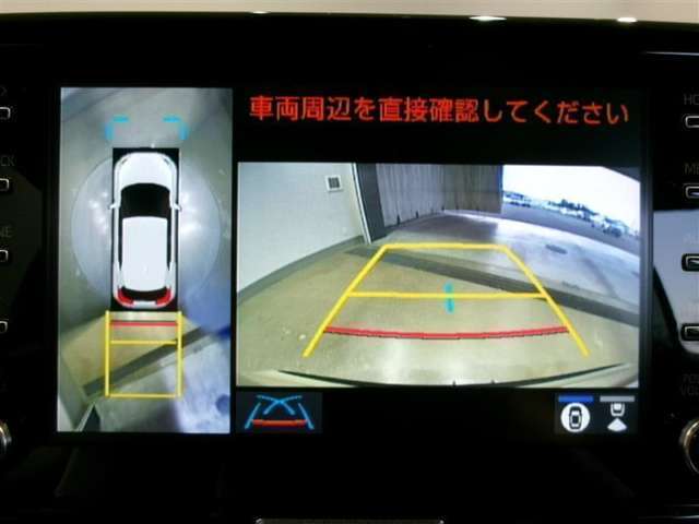 パノラミックビューモニター付きです。全方向の確認ができて安心です。