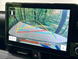 【バックカメラ】駐車時に後方がリアルタイム映像で確認できます。大型商業施設や立体駐車場での駐車時や、夜間のバック時に大活躍！運転スキルに関わらず、今や必須となった装備のひとつです！