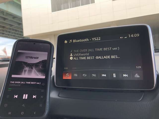 オーディオはマツダコネクトナビナビが装備！CD/DVD再生、地デジTV、Bluetooth対応など多機能なナビです！