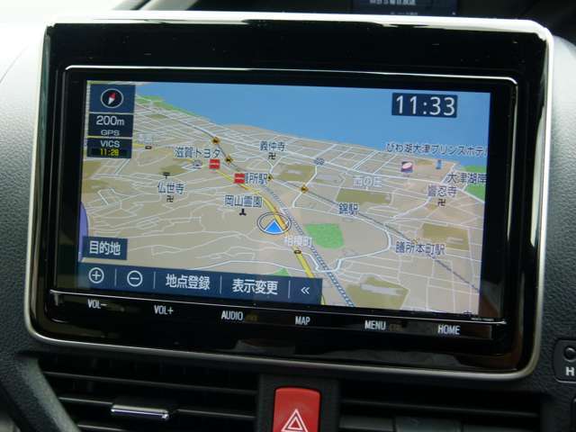 純正のメモリーナビ装備