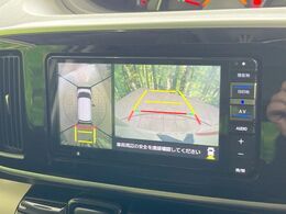 【パノラマモニター】専用のカメラにより、上から見下ろしたような視点で360度クルマの周囲を確認することができます☆死角部分も確認しやすく、狭い場所での切り返しや駐車もスムーズに行えます。