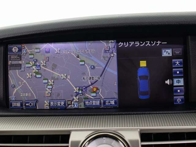 クリアランスソナー装着車輌！狭い道など悪条件の道でも大事なお車から音＆マルチ画面にて障害物の接近を知らせてくれます！ドライバーの任意でON・OFFができます！人気の装備です！