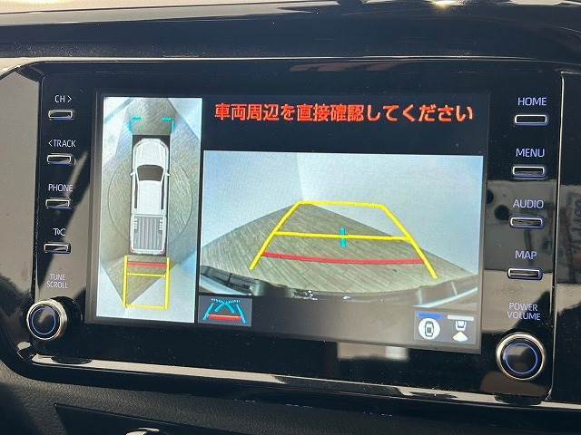 【アラウンドビューモニター】全周囲カメラで危険察知。狭い駐車場でも安心して駐車できますね。