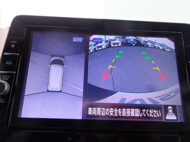アラウンドビューモニターが、駐車をサポートしてくれますよ！