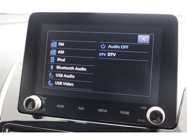 オーディオ切り替え画面