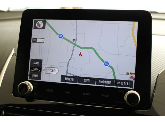 ナビゲーション付きで初めての場所では大変便利で助かる装備です。