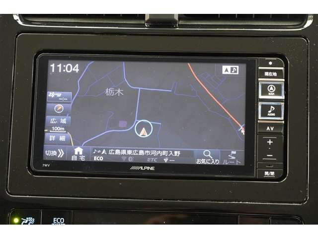アルパイン製ナビ（7WV）装着しています。