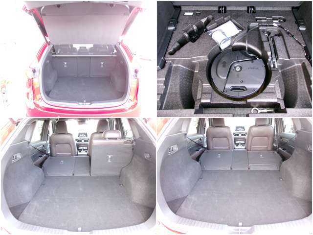 後席シートを倒せば、さらに広いラゲッジスペースが確保できます。