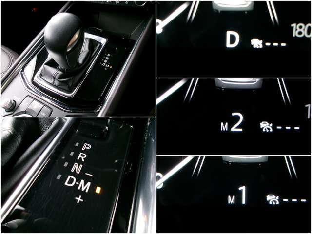 スカイアクティブ6速ATにはマニュアルモード搭載！ストレスのない走り、またエンジンブレーキなど自在に操れます ZoomZoom！