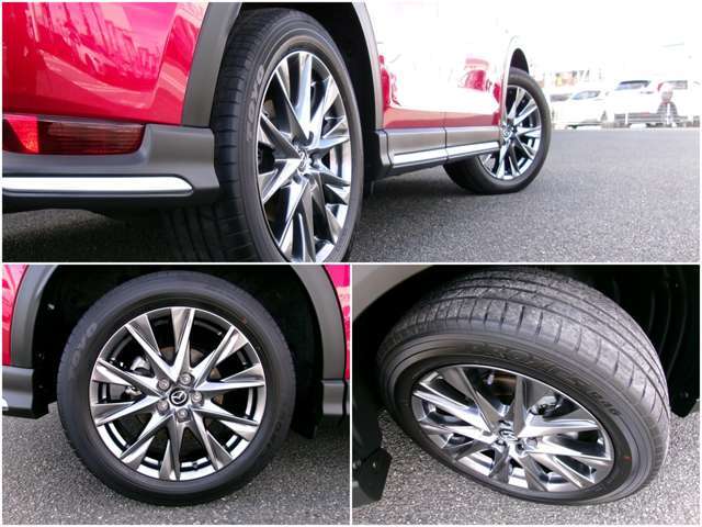 車のデザインにマッチした、純正アルミホイール！