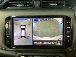 【アラウンドビューモニター】周囲を見渡せる映像で、スムースな駐車をサポートします