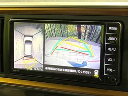 【パノラミックビューモニター】専用のカメラにより、上から見下ろしたような視点で360度クルマの周囲を確認することができます☆死角部分も確認しやすく、狭い場所での切り返しや駐車もスムーズに行えます。