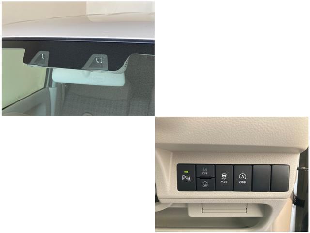 デュアルカメラブレーキサポート（DCBS）　フロントガラス上部にあるセンサー部です。ステレオカメラで車両前方の状況を検知し各種制御を行います。衝突被害軽減ブレーキ・誤発進抑制機能・車線逸脱警報機能　等