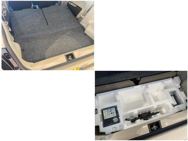 リヤシートを倒すとフルフラットになります。人・荷物に合わせて自由にシートアレンジが出来ます。カンタン操作なのでラクラクアレンジ可能。