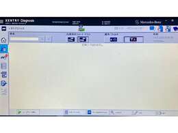 メルセデス専用診断機にて故障診断しております。故障コードなしで良好な状態です。