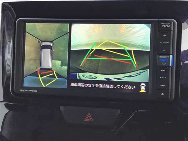 ★全周囲360°モニター★クルマの周囲を直感的に把握。クルマを真上から見ているような映像を。