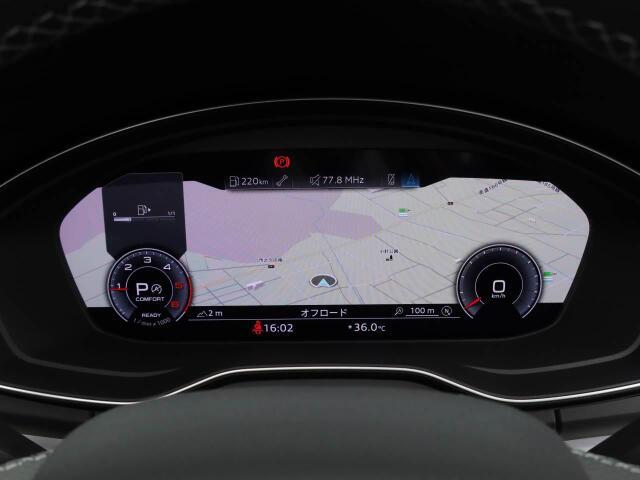 必要に応じてメーター内に地図や車両のインフォメーションなどを切り替え表示できる12.3インチバーチャルコクピット