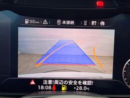 ●ガイドライン付きバックカメラ：不安な駐車もこれで安心！ガイドライン付きなので狭い箇所での駐車もラクラクです！