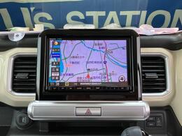スズキ純正のパナソニック製8インチナビを装着！大画面なので地図も見やすくタッチパネル操作も簡単！