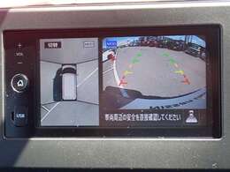 上からの視点で狭い駐車場への駐車などに役立つアラウンドビューモニターです♪