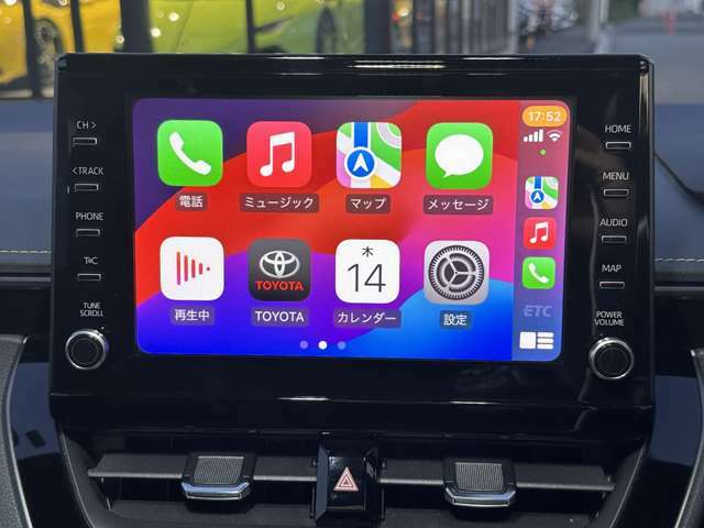 Apple Carplay・Android Autoにも対応♪ スマートフォンのナビを画面に映すことが出来るので大きくて見やすいです♪