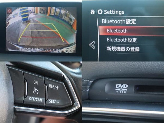 純正ナビ/バックカメラ、クルーズコントロールが装備されております。ナビはブルートゥースオーディオ、フルセグTV、CD、DVDビデオが利用可能です。