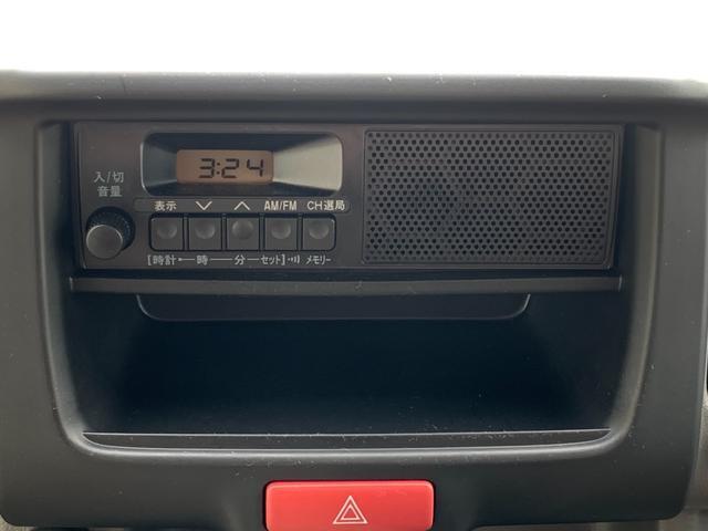 AM・FMラジオが付いているので、運転時も退屈しません。よく聴く局はあらかじめ登録しておけばワンタッチで選局できます♪