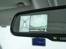 バックミラー内にバックカメラ映像が写り、駐車のサポートをいたします♪