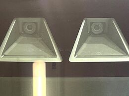 【スマートアシスト】走行中に前方の車両等を認識し、衝突しそうな時は警報とブレーキで衝突回避と被害軽減をアシスト。より安全にドライブをお楽しみいただけます。